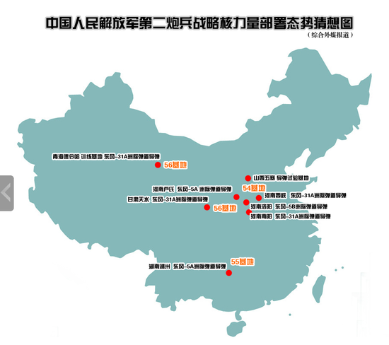 中国十天内进行两种新型洲际核导弹发射试验