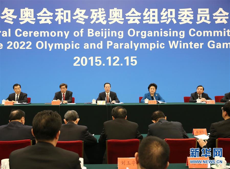 张高丽:高质量高水平高效率做好冬奥会和冬残奥会筹办工作